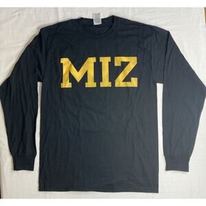 Jerzees Missouri Tigers T-Shirt Adult Medium Blue Long Sleeve NCAA
